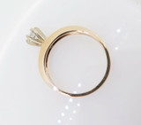 Vintage 14k Yellow Gold 0.50cttw G VS Diamond Ring Size P1/2 Val $3650