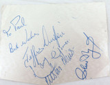 1984 - 1985 WEST INDIES TOUR of AUSTRALIA, 4 GENUINE SIGNATURES.