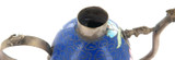ANTIQUE CHINESE CLOISONNE PANDA, DRAGON, FROG & MONKEY SIGNED TEAPOT.