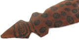 c1960s AUSTRALIAN ABORIGINAL LARGE CARVED POKERWORK GOANNA.