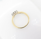 A Five Diamond Set Contoured Anniversary 18ct Yellow Gold Ring Val $1780 #2