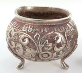 VINTAGE MIDDLE EASTERN / ISLAMIC .800 SILVER SALTS / CONDIMENT POTS.