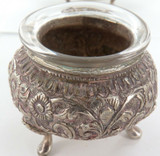 VINTAGE MIDDLE EASTERN / ISLAMIC .800 SILVER SALTS / CONDIMENT POTS.