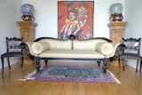 A FINE ANGLO INDIAN SOLID EBONY COUCH C.1835