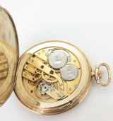 Vintage IWC Schaffhausen 14K Gold Pocket Watch cal 65 - Serviced