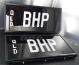 RARE "BHP" BREAK HORSE POWER QUEENSLAND NUMBER PLATES