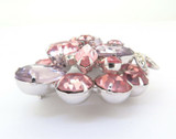 Large Beautiful Vintage c1950s Eisenberg Signed Collectable Crystal Brooch