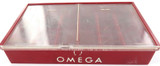 SCARCE VINTAGE OMEGA HARD PLASTIC PARTS STORAGE BOX.