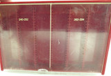 SCARCE VINTAGE OMEGA HARD PLASTIC PARTS STORAGE BOX.