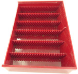 SCARCE VINTAGE OMEGA HARD PLASTIC PARTS STORAGE BOX.