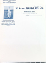 SCARCE 3 x W. A. (BERT) OLDFIELD PTY LTD BLANK OFFICIAL LETTERHEADS / STATIONERY