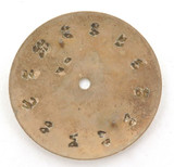 VINTAGE 50s LONGINES ZJ 30MM DIAL with POINTED GOLD BATONS. REF. 1 5750 ZJ