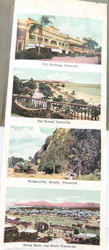 1940s MURRAY VIEWS COLOUR FOLDOUT SOUVENIR OF TOWNSVILLE