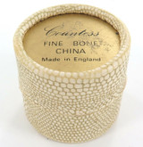 VINTAGE ENGLISH “COUNTESS" FINE BONE CHINA THIMBLE + ORIGINAL BOX.