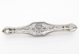 Vintage 14ct White Gold Edwardian Style 2.02cttw Diamond Set Brooch Val $15750