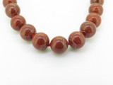 Stunning Extendable Red Jasper & Sterling Silver Beaded Necklace Length 40-48cm