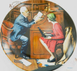EDWIN KNOWLES LIMITED EDITION COLLECTORS PLATE + BOX + COA. “THE PROFESSOR"