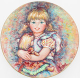 1978 WEDGWOOD MARY VICKERS L/ED COLLECTORS PLATE + OUTER. “CHERISH"