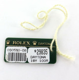 c2007 ROLEX DAYTONA REF. 116518 MENS 18K GOLD GREEN SWING TAG.