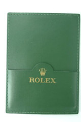 GENUINE ROLEX 30.01.05 GREEN LEATHER WALLET #8