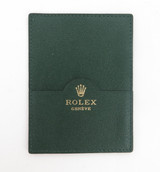 GENUINE VINTAGE ROLEX 0101.40.34 GREEN LEATHER WALLET #9