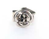 Vintage Sterling Silver Stylised Rose Design Adjustable Bracelet 26.7g