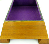 AUSTRALIANA !! NICE PATRIOTIC WOODEN TRINKET BOX. KANGAROO, AUSTRALIA, SUNRAYS.