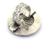 Ancient Large Celtic Celts Danube Silver Tetradrachm Greek Style Coin Ring 20g