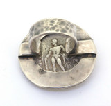 Ancient Large Celtic Celts Danube Silver Tetradrachm Greek Style Coin Ring 20g