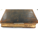 1800s VICTORIAN LARGE ELABORATE PHOTO ALBUM.