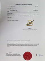 Handmade Vintage Australian Sapphire 18ct Gold Serpent Ring Size P Val $3950