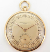 C.1930s Vacheron & Constantin 18K Gold 46.5mm Open Faced Pocket Watch