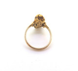 Antique Collectable 22ct Golden Nugget Ring & 18ct Yellow Gold Ring Size J 5.2g