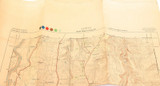 RARE VERY LARGE DETAILED 1951 AUSTRALIAN MILITARY MAP of THE APPIN REGION, NSW