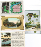 4 x EARLY 1900s IRISH / IRELAND RELATED POSTCARDS.