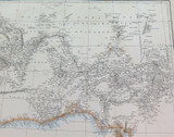 c1860 LARGE “WEEKLY DISPATCH ATLAS” MAP of WESTERN AFRICA