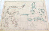 RARE c1860 LARGE “WEEKLY DISPATCH ATLAS” MAP of CELEBES & MOLUCCA ISLANDS.