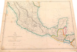 c1860 LARGE “WEEKLY DISPATCH ATLAS” MAP of CENTRAL AMERICA.