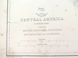 c1860 LARGE “WEEKLY DISPATCH ATLAS” MAP of CENTRAL AMERICA.