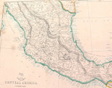 c1860 LARGE “WEEKLY DISPATCH ATLAS” MAP of CENTRAL AMERICA.