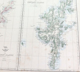 c1860 LARGE “WEEKLY DISPATCH ATLAS” MAP of ORKNEY & SHETLAND ISLANDS