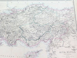 c1860 LARGE “WEEKLY DISPATCH ATLAS” MAP of ASIA MINOR