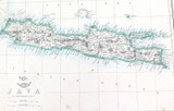 c1860 LARGE “WEEKLY DISPATCH ATLAS” MAP ISLANDS of SUMATRA & JAVA.