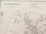 c1860 LARGE “WEEKLY DISPATCH ATLAS” MAP of CAMBRIDGE & OXFORD.