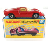 NICE VINTAGE MATCHBOX SUPERFAST SERIES 68 PORSCHE 910 DIECAST CAR + ORIGINAL BOX