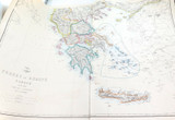 c1860 VERY LARGE “WEEKLY DISPATCH ATLAS” DOUBLE MAP of TURKEY (EUROPE) & GREECE.