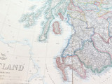 c1860 LARGE “WEEKLY DISPATCH ATLAS” MAP of SOUTHERN SCOTLAND.