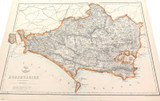 c1860 LARGE “WEEKLY DISPATCH ATLAS” MAP of DORSETSHIRE, UK.