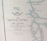 SUPER RARE c1860 LARGE “WEEKLY DISPATCH ATLAS” MAP HONG KONG, MACAO CANTON RIVER