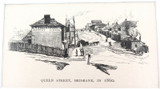 1886 WOOD ENGRAVING “QUEEN St, BRISBANE 1860"